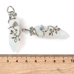 Opalite Doppelterminal spitze Anhänger&nbsp;G-C144-03P-12