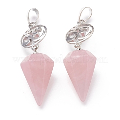 Ciondoli quazo rosa naturale&nbsp;G-O194-06