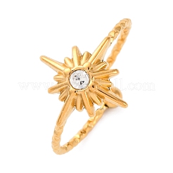 Manschettenringe aus Edelstahl 304 mit Strassen&nbsp;RJEW-D306-23G