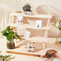 Présentoirs en bois à 4 étage&nbsp;ODIS-WH0027-028