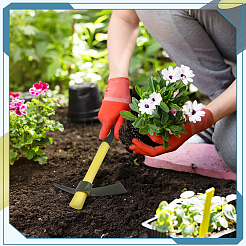 4 Stück robuste Mini-Gartenhacke aus Manganstahl mit Kunststoffgriff zum Graben&nbsp;TOOL-DR0001-17