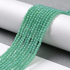Brins de perles de verre imitation jade&nbsp;GLAA-H021-02-07