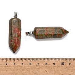 Pendentifs d'unakite naturelle&nbsp;GG-CBAA0EE-02P-13