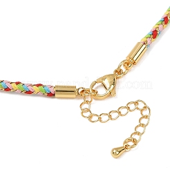 Fabrication de colliers en cordon rond en nylon et coton de 2.5 mm&nbsp;NJEW-C106-01G