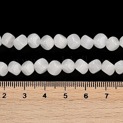 Natürliche weiße Jade perlen Stränge&nbsp;G-A257-A04-01