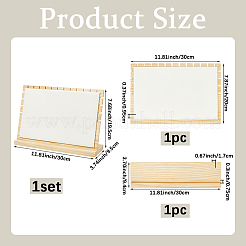 Espositori per organizer per collane con schienale inclinato in bambù&nbsp;NDIS-WH20004-01A