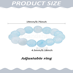 1 Stück natürliche Jade-Stretch-Fingerringe für Damen&nbsp;RJEW-LP0001-08A