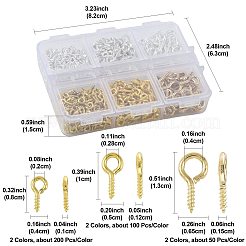 720 Stück 6 Stile Eisenschrauben-Ösenstift-Klammerbügel&nbsp;IFIN-FS0001-59