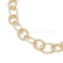 Collane con catena in ottone testurizzato da 11 mm per donna&nbsp;NJEW-JN05520