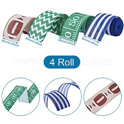 4 rouleau de rubans en polyester de 4 styles&nbsp;OCOR-PJ0001-004