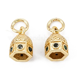 Colgante micropavé cubic zirconia de latón&nbsp;ZIRC-P088-03G