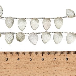 Collares de cuentas talladas de cuarzo verde natural&nbsp;GG-CBA0C95-E11