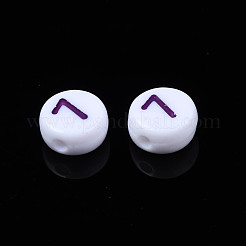 Perle acriliche opache bianche&nbsp;MACR-T038-18-7