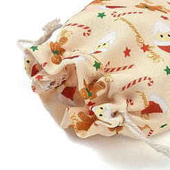 Aufbewahrungsbeutel aus Stoff mit weihnachtlichem Motiv&nbsp;LS-ABAG-F010-02B-04