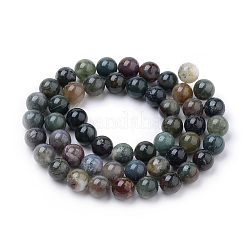 Natur Indien Achat Perlen Stränge&nbsp;G-S259-31-6mm