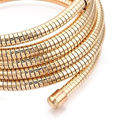 Brazaletes envolventes con cadenas de serpiente redondas de hierro&nbsp;BJEW-T022-02G