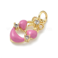 Ottone micro spianare pendenti zirconi&nbsp;KK-C156-29G