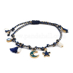 304 Edelstahl-Emaille-Charm-Armbänder&nbsp;BJEW-C114-14G