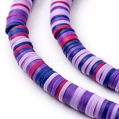 Chapelets de perle en pâte polymère manuel&nbsp;CLAY-R089-6mm-T02B-28