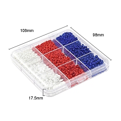 2220 Stück 9 Stil Glas Saatperlen&nbsp;SEED-YW0001-28