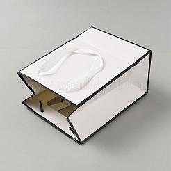 Geschenk-Aufbewahrungsbeutel aus Papier mit Griff&nbsp;CARB-WH0017-10A-03