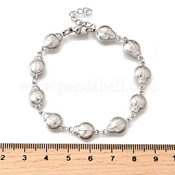 Bracelets à maillons coccinelle en acier inoxydable 304 pour femmes&nbsp;BJEW-K226-15A-P