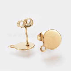 Placcatura ionica (ip) 304 acciaio inossidabile orecchini a perno&nbsp;X-STAS-K184-02-02G