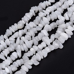 Natürliche weiße Jade perlen Stränge&nbsp;G-F703-02