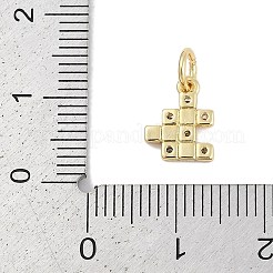 Colgante micropavé cubic zirconia de latón&nbsp;KK-Q028-38G
