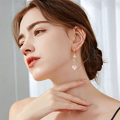 40 pz 10 stili romantici idee di decorazioni pendenti in vetro per San Valentino&nbsp;HJEW-MA00041