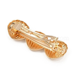 Barrettes à cheveux en alliage avec clip en fer&nbsp;LS-PHAR-G014-01C-G