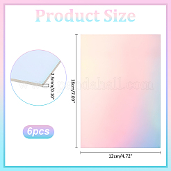 Transparente Acrylplatten&nbsp;TACR-WH0023-01