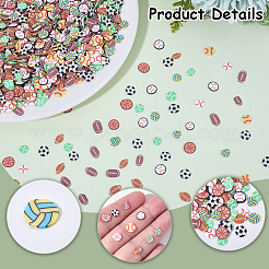 90pcs 9 Arten handgemachte Polymer-Ton-Perlen&nbsp;CLAY-SC0002-77