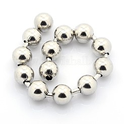 Cadenas de bolas de acero inoxidable galvanizado de 3.28 pie resistentes al deslustre&nbsp;X-CHS-L001-10mm-P