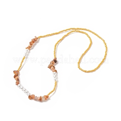 Éclats de pierres précieuses et perles en plastique et perles de rocaille en verre&nbsp;NJEW-C00031