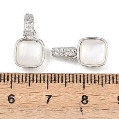 Ottone micro spianare pendenti zirconi&nbsp;KK-C248-03P