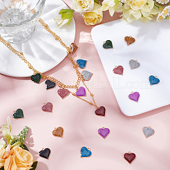 48pcs pendentifs en alliage de zinc 8 couleurs&nbsp;ENAM-UN0001-33