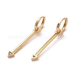 Pendientes de aro de latón&nbsp;EJEW-C073-25KCG