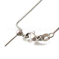 0.9 mm verstellbare Messing-Kettenkette mit Schieber für Männer und Frauen&nbsp;NJEW-G160-21P