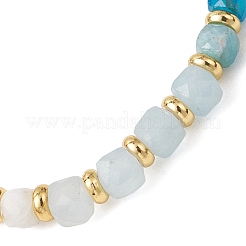 Bracelets extensibles en perles naturelles de lapis-lazuli&nbsp;BJEW-JB13485-02