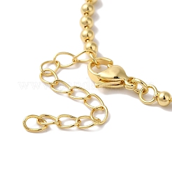 Colliers avec pendentif en laiton et plastique pour femmes&nbsp;NJEW-C054-03G