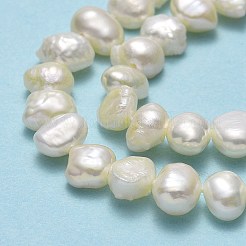 Brins de perles de culture d'eau douce naturelles&nbsp;PEAR-A005-07E-X