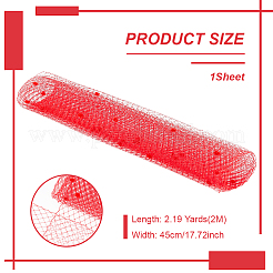 Deko-Mesh-Bänder&nbsp;SRIB-WH0011-179B-03