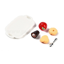 Adornos de desayuno en miniatura de resina&nbsp;DIY-H174-01J