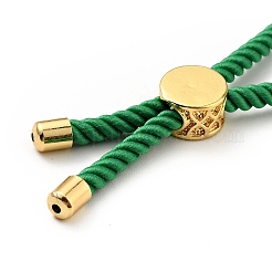 Bracelets coulissants en corde milan torsadée à moitié finis&nbsp;FIND-G032-01G-08