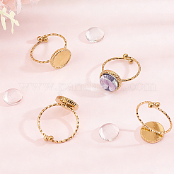 8 pieza de anillo de puño abierto de acero inoxidable 304&nbsp;STAS-BBC0010-40G