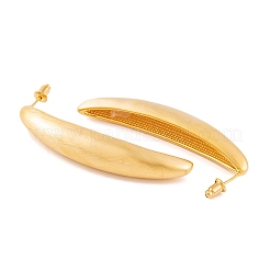Bananenohrstecker aus Messing für Damen&nbsp;EJEW-G391-06G