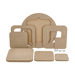 Tragbare Ton-Keilplatte aus mitteldichter Faserplatte (MDF) mit integrierter Konstruktion&nbsp;AJEW-PH0006-65B
