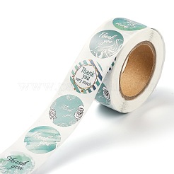 1 Zoll große Dankeschön-Papieraufkleber&nbsp;X-DIY-L035-011C