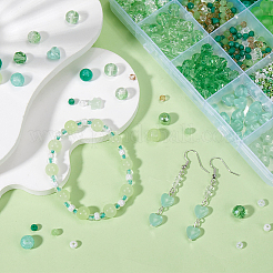 Kits de fabrication de bijoux en perles rondes en acrylique et en verre&nbsp;DIY-SP0003-01C